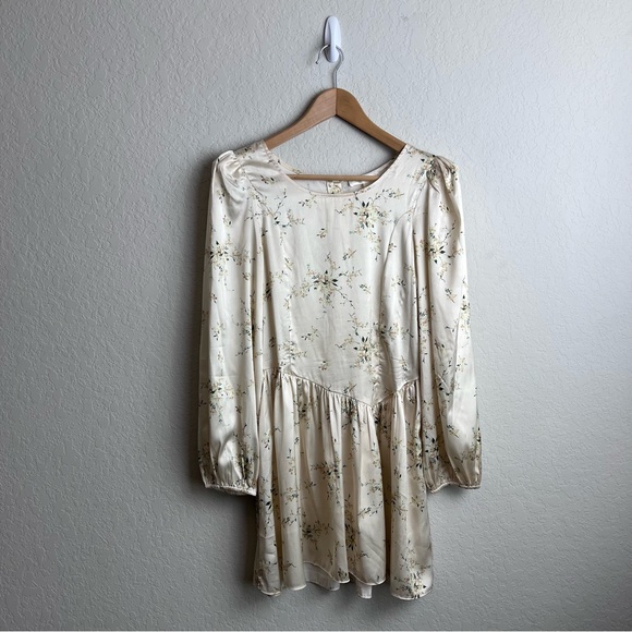 LoveShackFancy Garcia Scoop Neck Button Mini Dress Floral - Picture 5 of 16